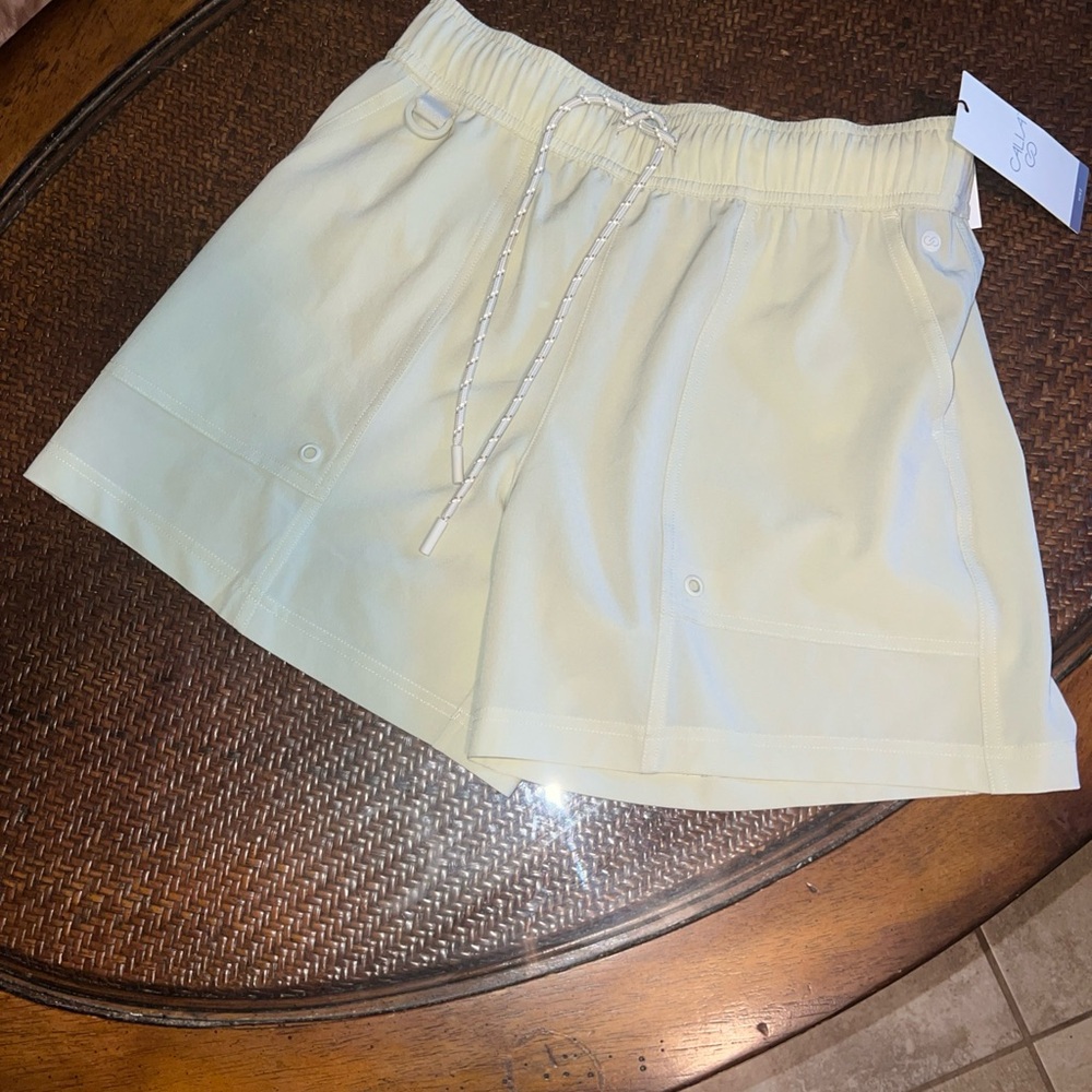 CALIA hike high rise Women's Cream Shorts xs
